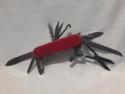 Victorinox - Woodsman - Swiss Army Knife Discontinued Model Red Scales Rare