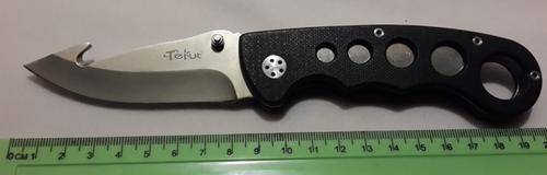 Tekut Leopard-Gut Hook Lock Blade pocket knife Blade 80mm