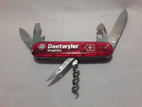 Swiss Army knifeVictorinox spartan with translucent scale and Logo