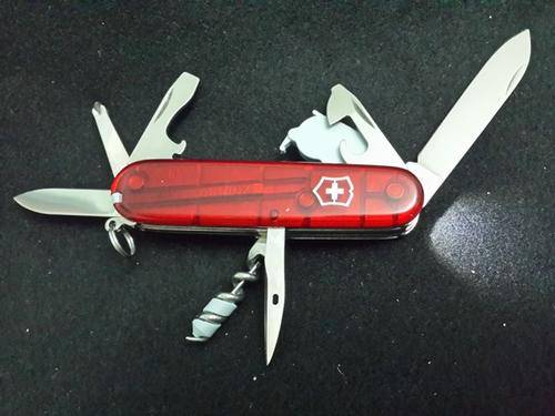 Victorinox -Spartan Lite  Swiss Army Knife With Red Translucent Scales