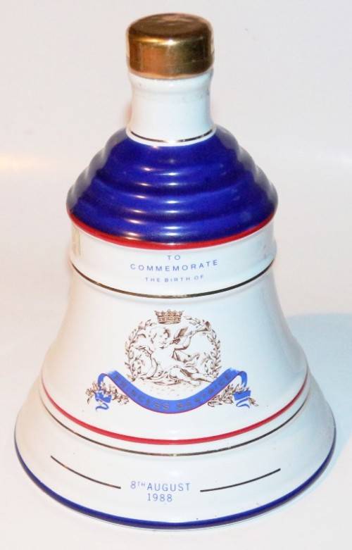 "Bell's Old Scotch Whiskey Decanter - To Commemorate the Birth Of Princess Beatrice 1988