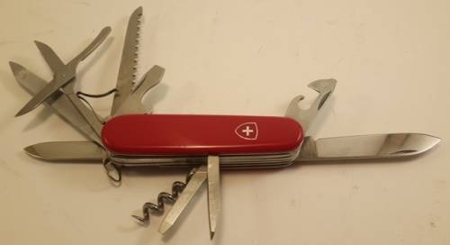 Victorinox - Ranger- Older Model with Grooved Corkscrew Swiss Army Knife Good Condition