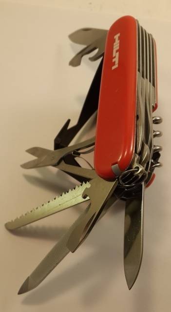 Victorinox - Ranger- Swiss Army Knife Good Condition Hilti Logo on Scale
