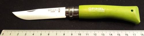 Opinel Pocket Knife Made in France .No 07 Green Handle