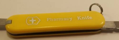 Swiss Army Knife .Victorinox- Classic Pharmacy 58 mm Yellow Scales