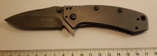 Kershaw 1555Ti Cryo Assisted 2-3/4` Plain Blade, Framelock Design