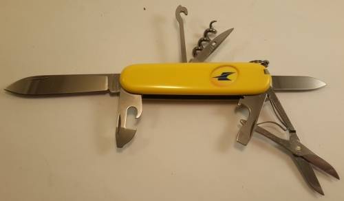 Swiss Army knife (Climber)  Victorinox Good Condition Yellow Scales