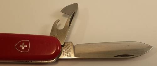 Swiss Army knife Recruit Victorinox   with Red Scales older Model