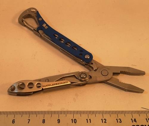 Leatherman Style Ps - Blue and Silver With Scania Logo on Scale