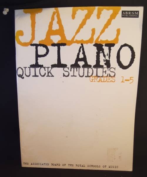 Music Book Jazz Piano Quick studies Grades 1-5