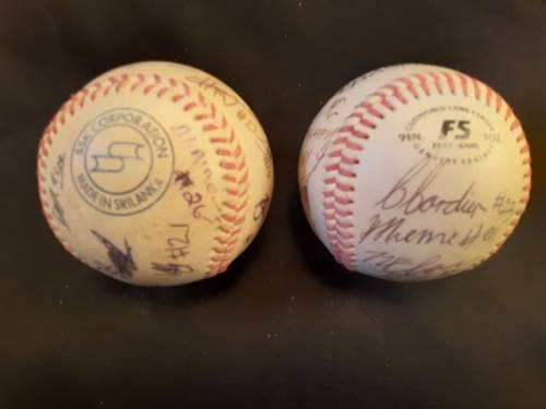 Two Signed base balls
