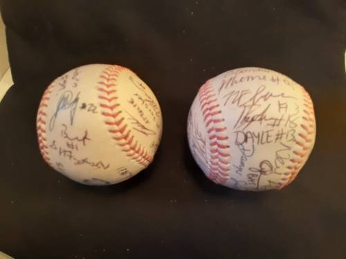 Two Signed base balls