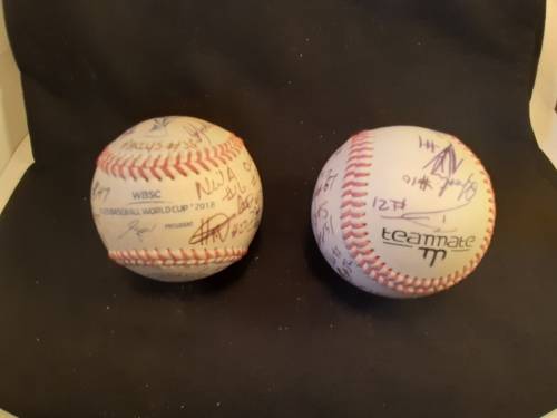 Two Signed base balls