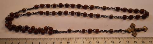 Vintage Rosery with Brown  beads