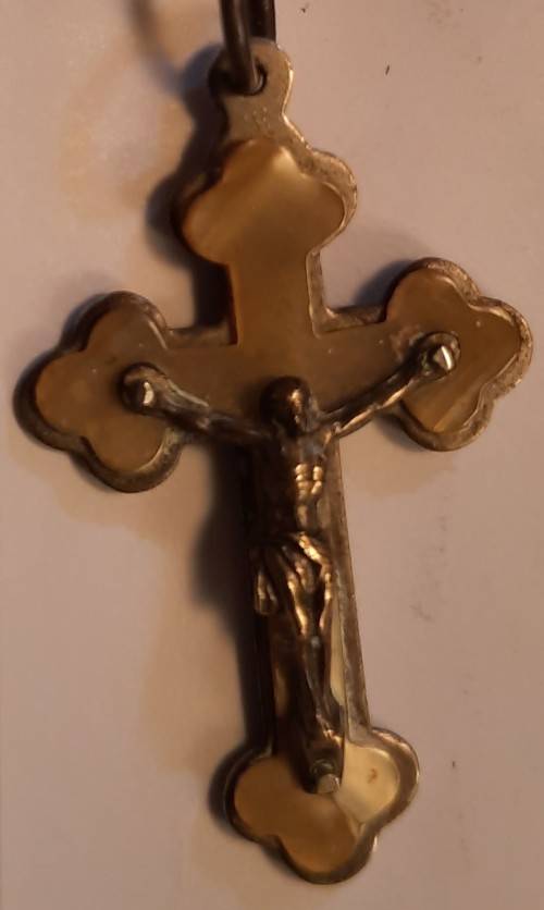 Vintage Rosery with Brown  beads