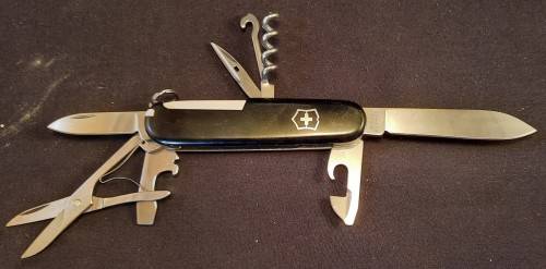 Swiss Army Knife (Climber) Victorinox Black scales with Kantonsspital Winterthur KSW Logo