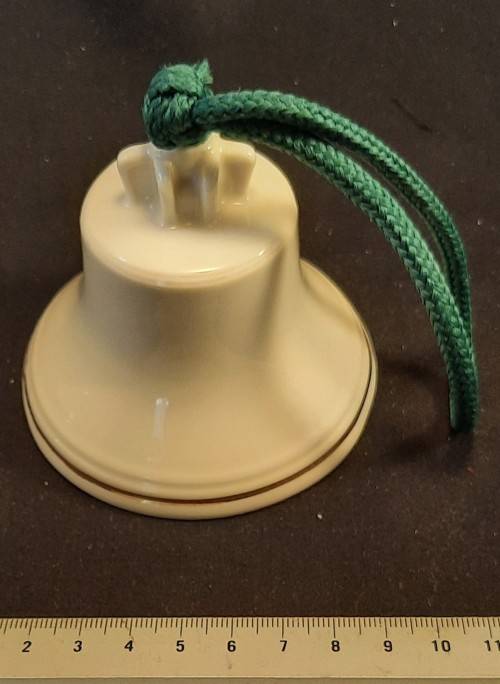 Vintage Irish Porcelain Bell  Belleek