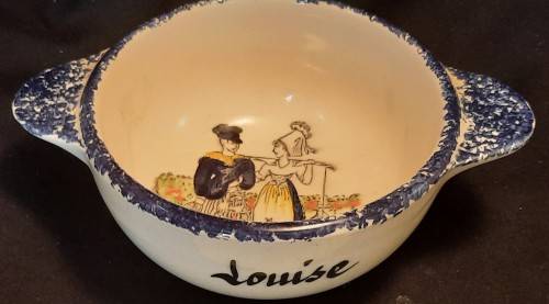Cereal Bowl  From Cherbourg France Faiencerie