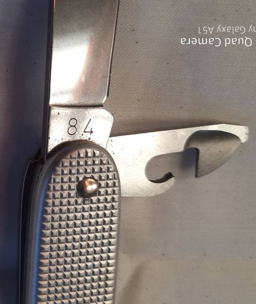 Swiss Army knife Ribbed Alox Soldier   Victorinox 1984 Collectors alox