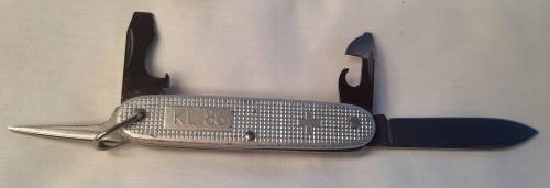 Swiss Army knife Ribbed Alox Soldier   Victorinox  KL86 Collectors alox