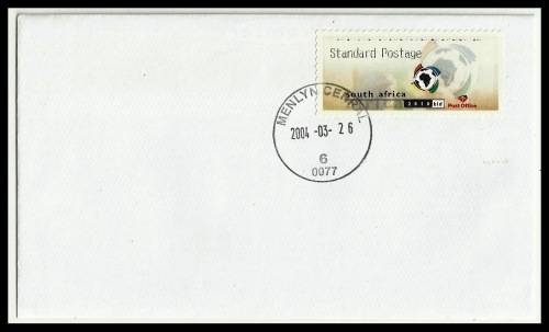 VIRTUAL TRIAL STAMP, 2004 - A FINE EXAMPLE WITH ERROR "MENLYN CENRAL" CANCEL!
