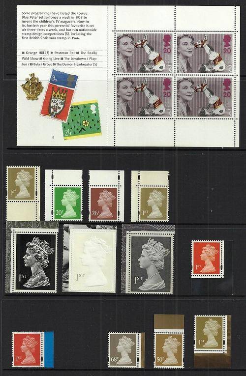 GB - UM MACHIN & OTHERS FROM BOOKLET PANES