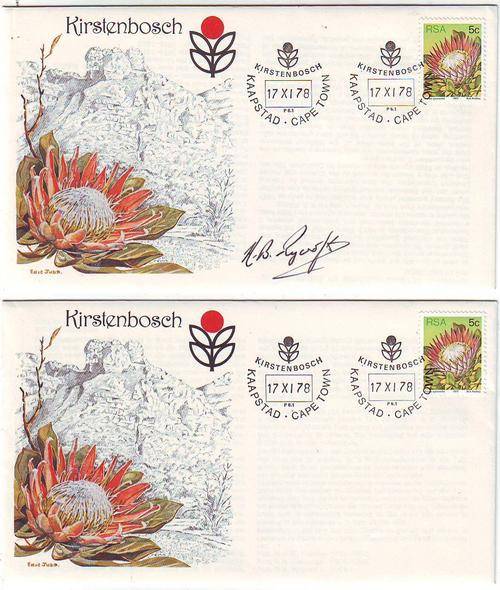 Kirstenbosch covers signed /unsigned (signed by Prof HB Rycroft)