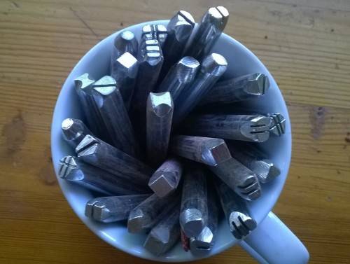 LEATHER STAMPING TOOLS - SET OF 27