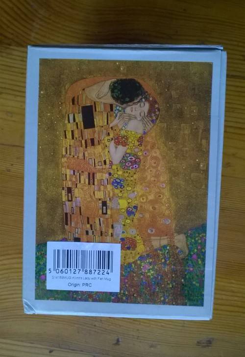 KLIMT'S LADY WITH FAN COFFEE MUG - STECHCOL FINE CHINA
