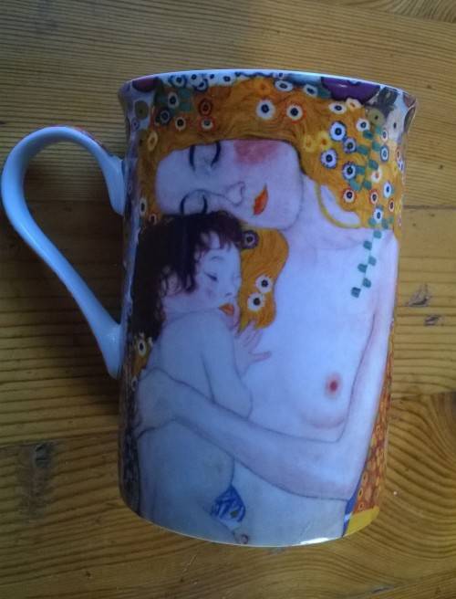 KLIMT'S MOTHER AND CHILD MUG - STECHCOL FINE CHINA
