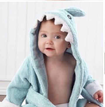 Baby towel / gown Shark 6-18 months