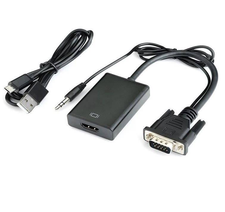 DW VGA to HDMI Adapter with Audio, HDTV