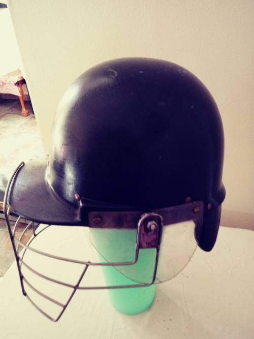 OLD SOUTH AFRICAN RAILWAY POLICE RIOT HELMET EARLY TYPE