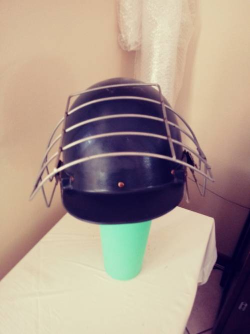 OLD SOUTH AFRICAN RAILWAY POLICE RIOT HELMET EARLY TYPE
