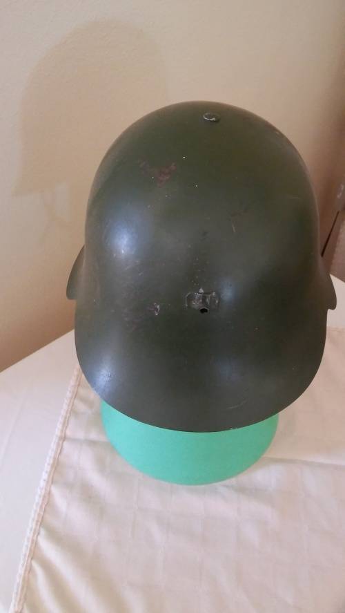 SPANISH M 1926 CON AIA  HELMET USED IS SPANISH CIVIL WAR