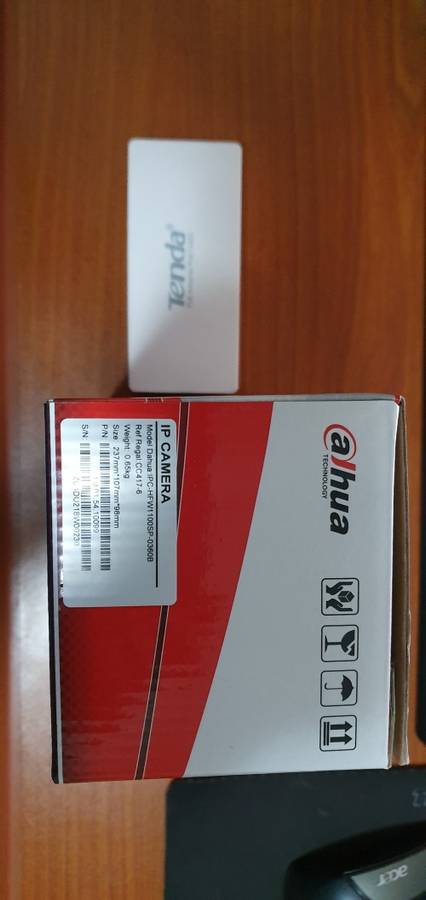 Dahua IPC-HFW1100SP CCTV camera with POE adapter