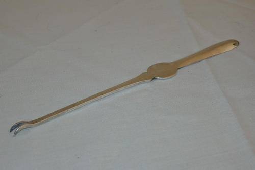 A RARE ANTIQUE (1853 TO 1925) AITKEN BROTHERS OF ENGLAND (HALLMARKED) SILVER PLATED LOBSTER FORK