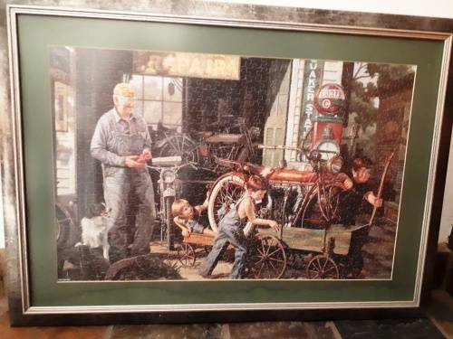 Framed Puzzle Boys room