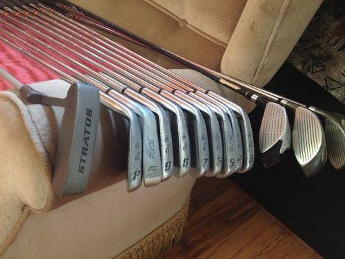 AMAZING 13 PIECE STRATOS GOLF CLUB SET!! R1 NO RESERVE AUCTION!!