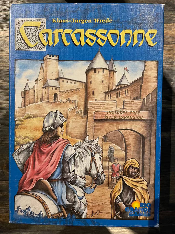 Carcassonne English edition 2002 Board Game with River Expansion