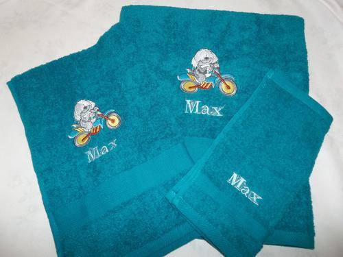 Personalised Embroidered Set of Towels