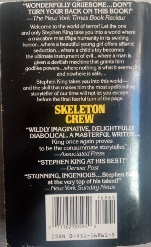 STEPHEN KING - SKELETON CREW - PAPERBACK