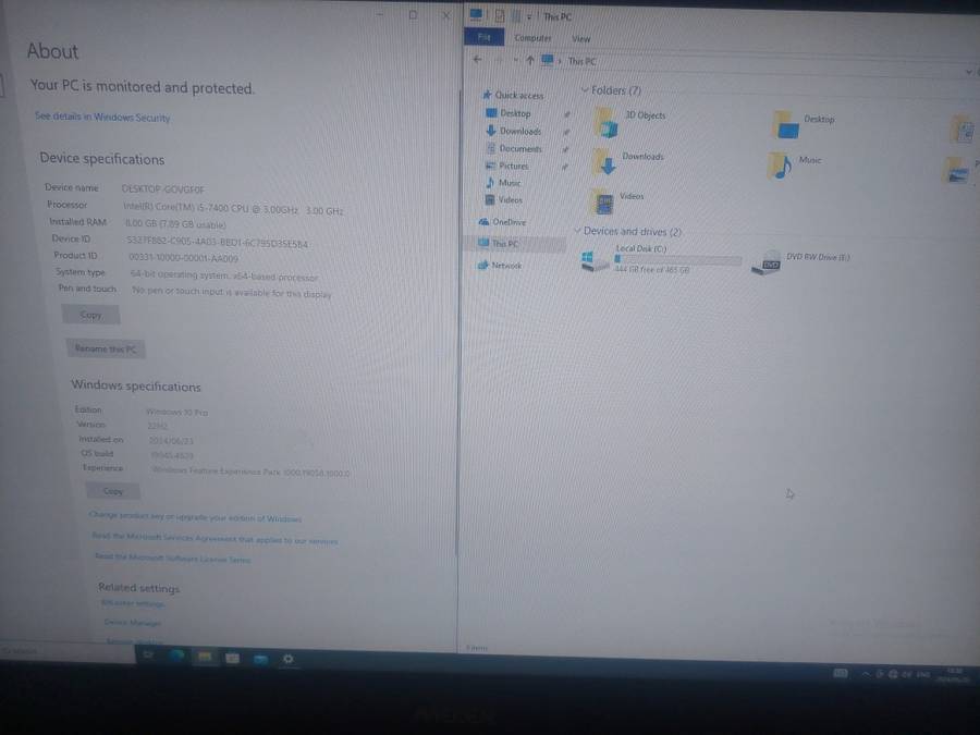 Mecer i5-7400 All In One Pc
