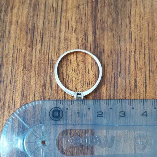 9ct White Gold Solitaire 0.20ct Diamond Ring