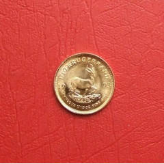 10 KRUGERRAND ONE TENTH OUNCE GOLD COINS---SOLD AS I OUNCE