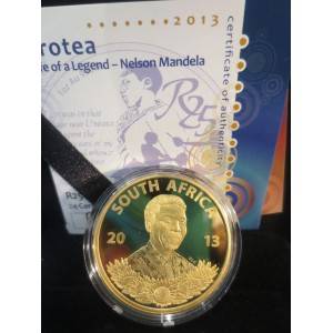 2013 1 OUNCE GOLD MANDELA 24 CARAT