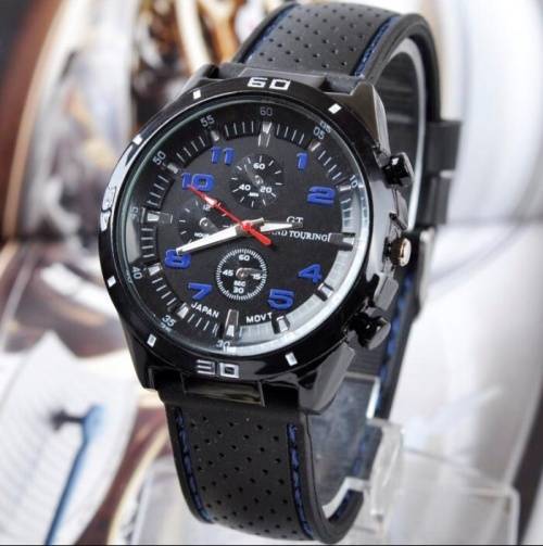 Men Fashion Silicone Band Sport Watch