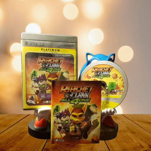PlayStation 3 Ratchet & Clank: All 4 One - Platinum- Complete In Box - Very Good Condition!