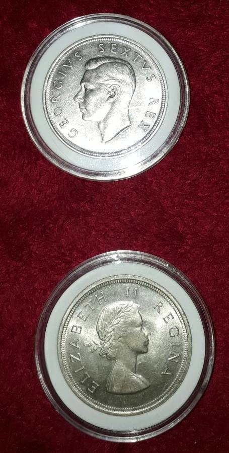 5shillings x2 MS CONDITION PERFECT FOR GRADING HIGH GRADE