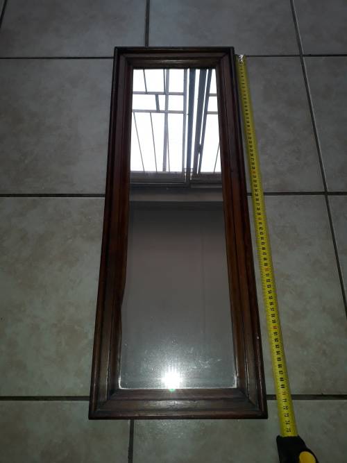 Wood frame with mirror